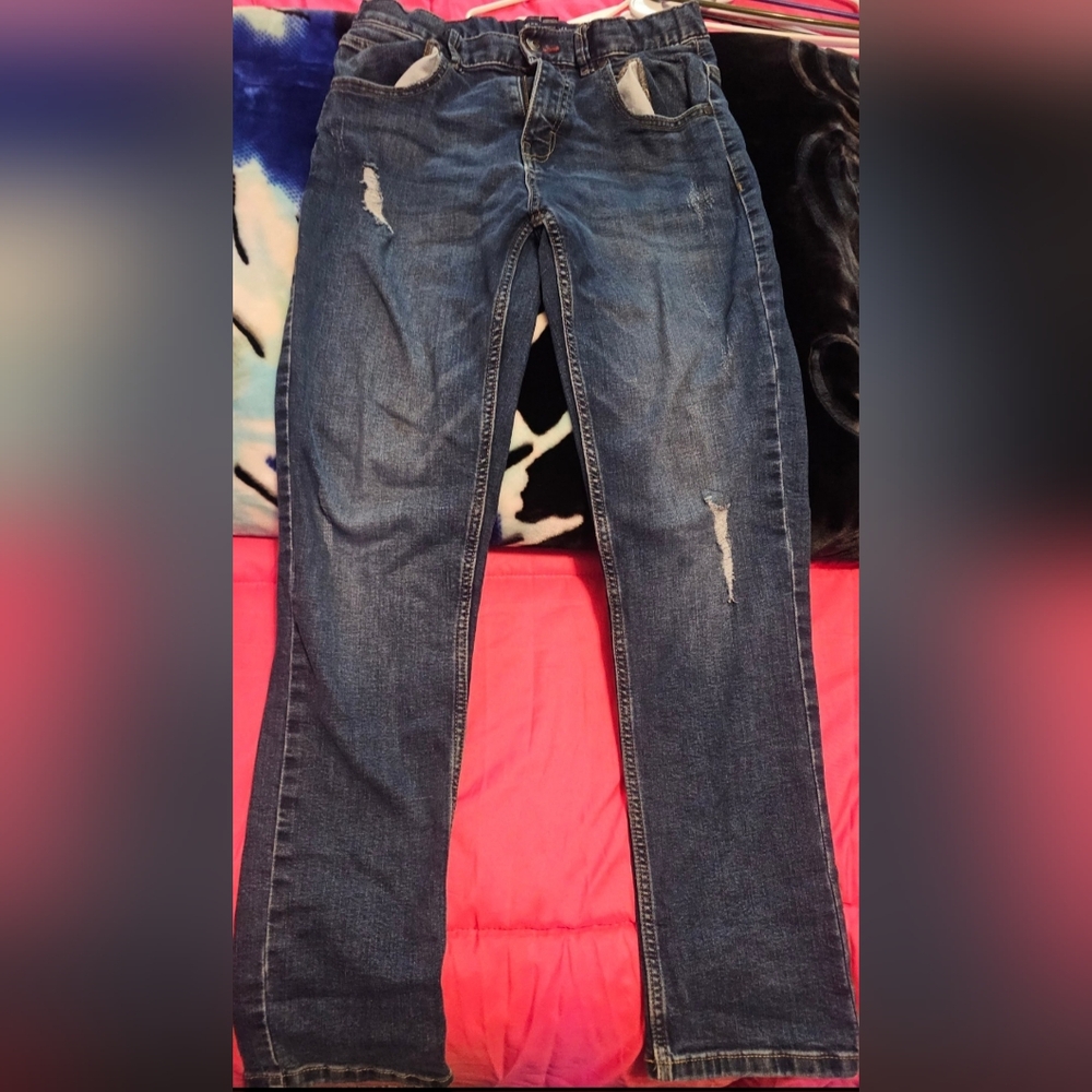 Tommy Hilfiger Kids Distressed Denim Jeans
